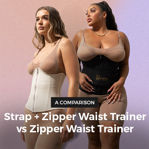 Curve Sculpting Strap + Zipper Waist Trainer