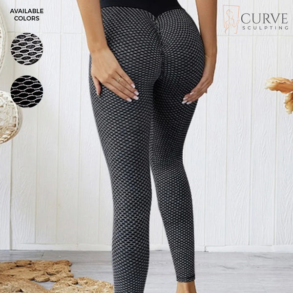 Gray Textured Scrunch Butt Leggings – Yuyii Collection Inc