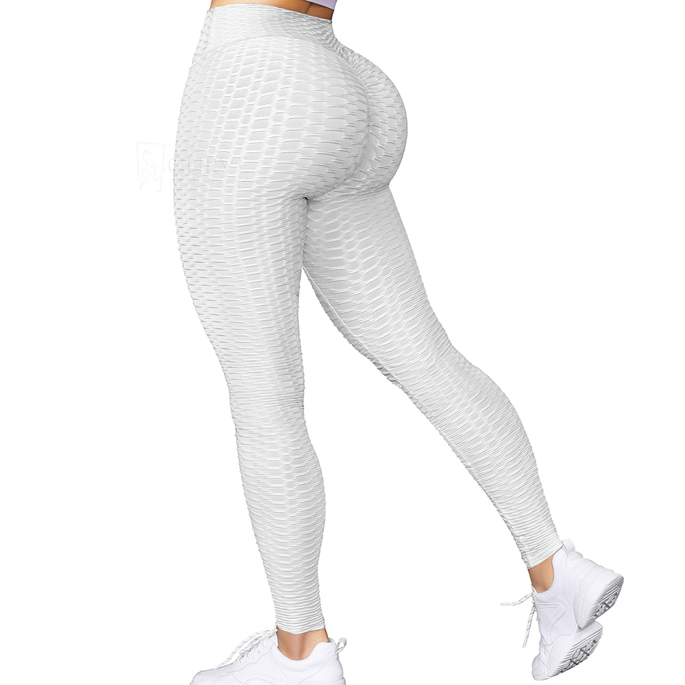 Ladies Honeycomb Leggings Anti-Cellulite Keep FIT Butt Lift Active Yoga  Leggings