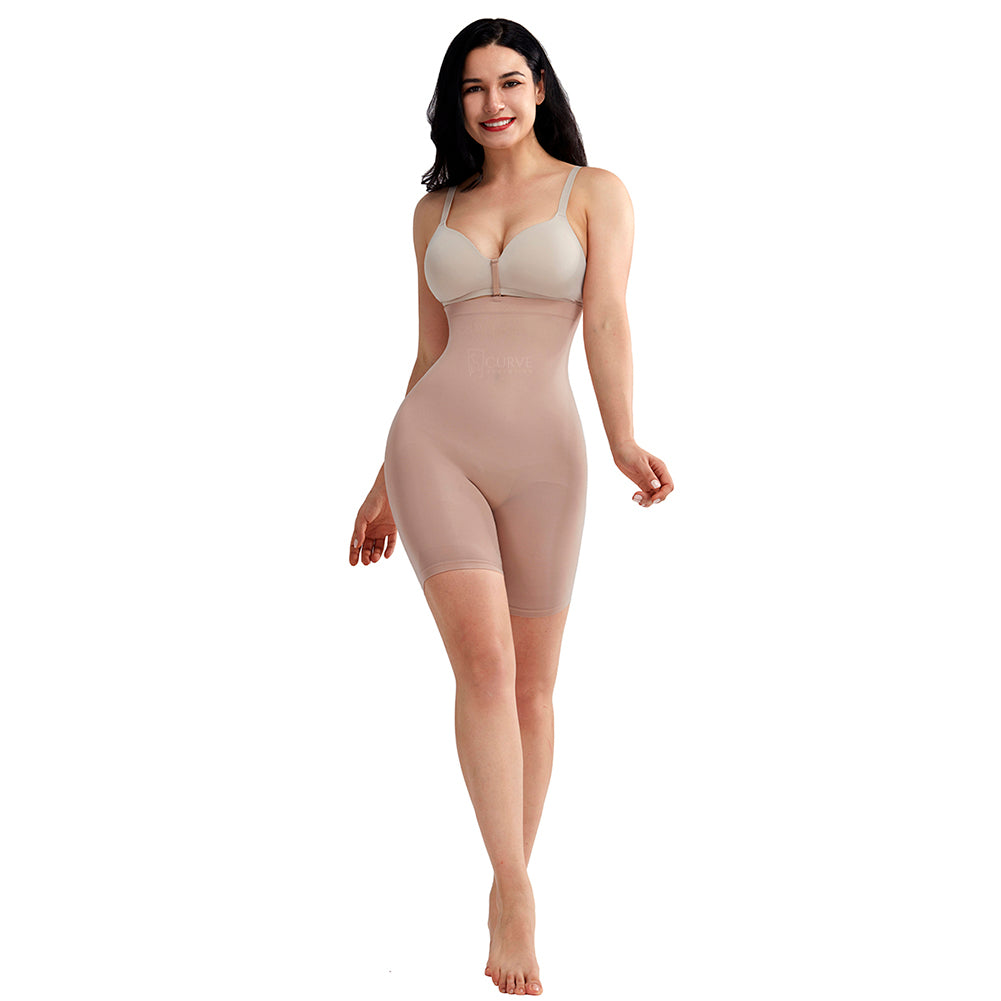 Smooth Form Size 1XL Shape Wear Slimmer Beige Women Spandex RN#105561